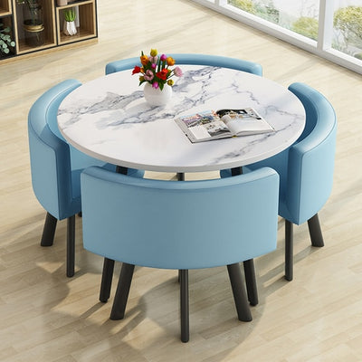 Round Dining Table Set 4 Chairs