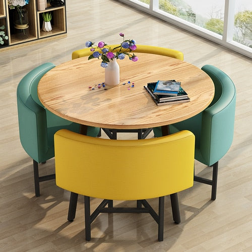 Round Dining Table Set 4 Chairs