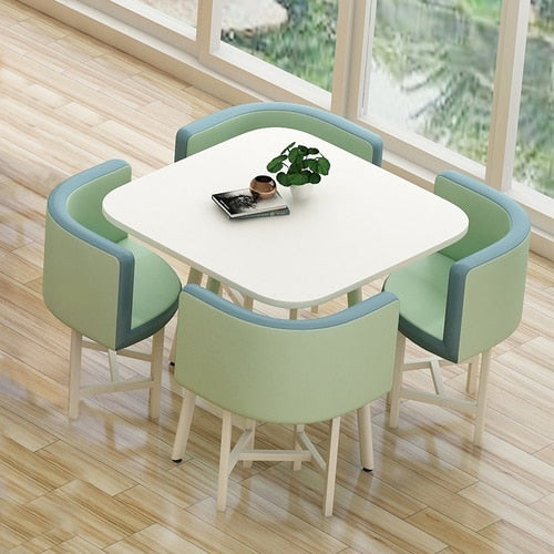 Round Dining Table Set 4 Chairs