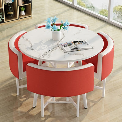 Round Dining Table Set 4 Chairs