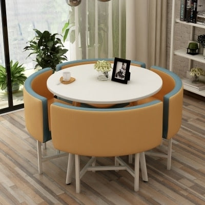 Round Dining Table Set 4 Chairs