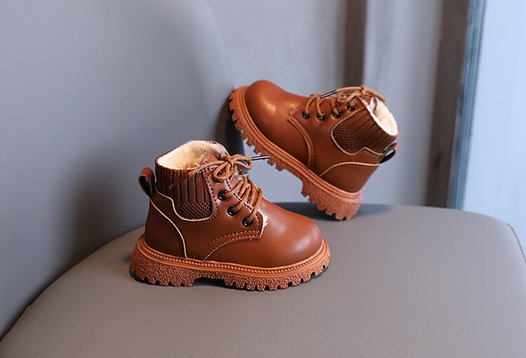 Kids Winter Lace-Up Boots