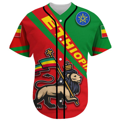 Ethiopia Baseball Jersey Shirts Short Sleeves