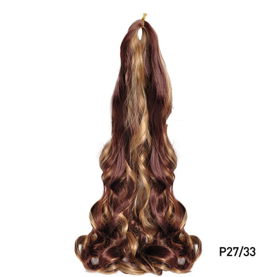 French Curls Braiding Hair Spiral Curly Crochet Braids