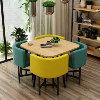 Round Dining Table Set 4 Chairs