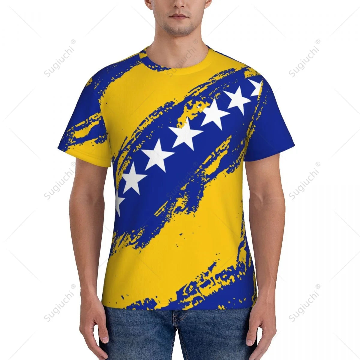 Custom Bosnian and Herzegovina Sports T-shirt and Jersey For Soccer Fans