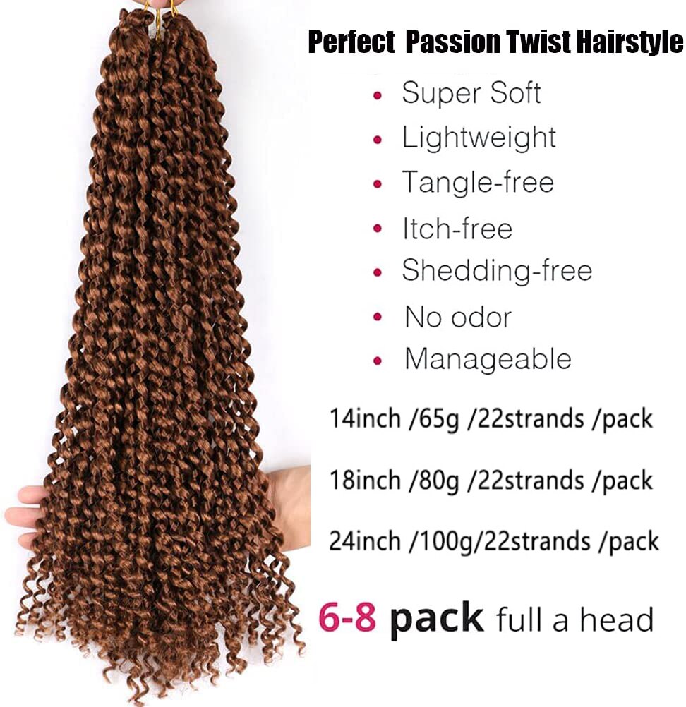 Passion Twist Water Wave Hair 14inch