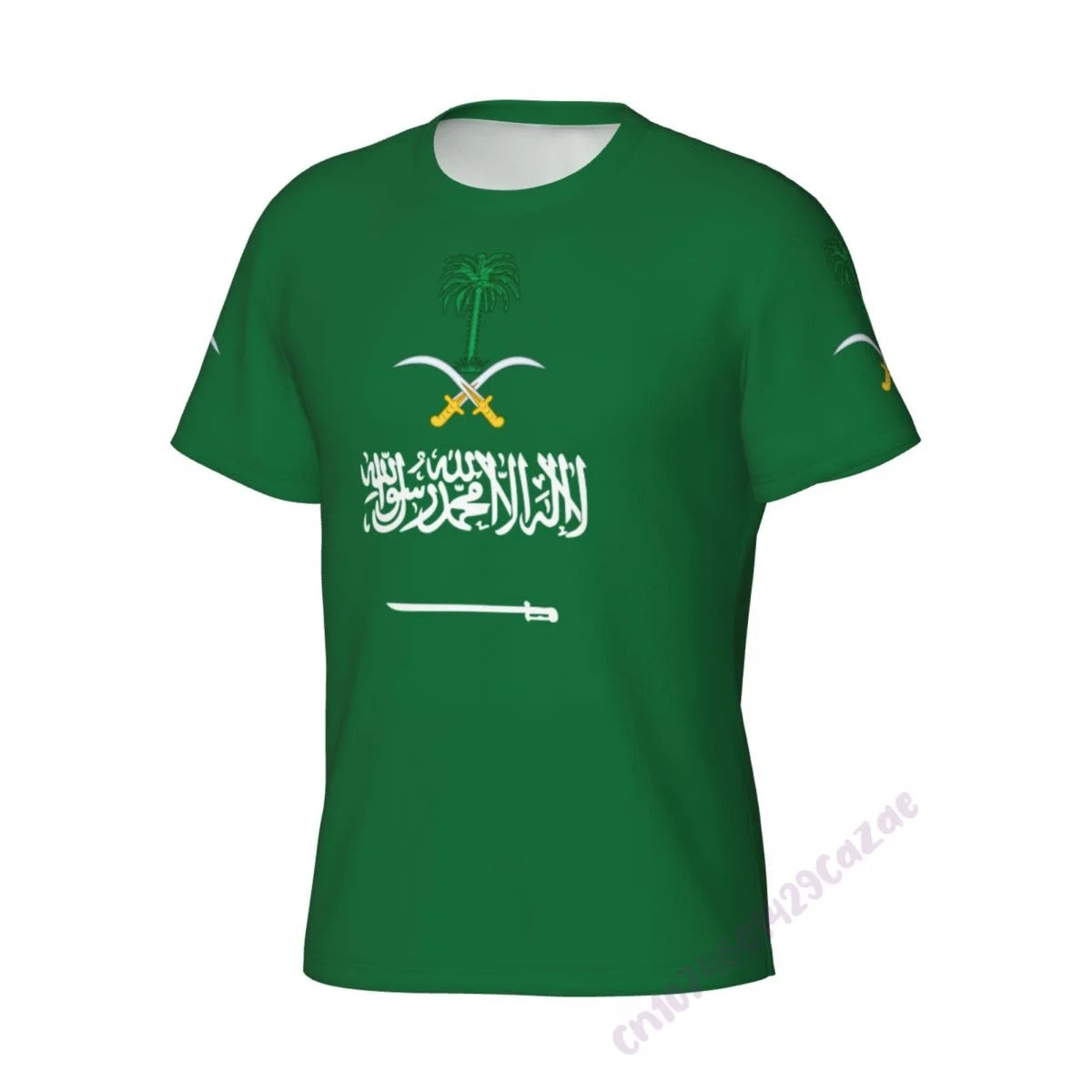 Saudi Arabia Flag 3D T-shirt Men Running Sport Skinny Short Tee Shirt Male Gym Fitness Bodybuilding Workout Tops Clothing