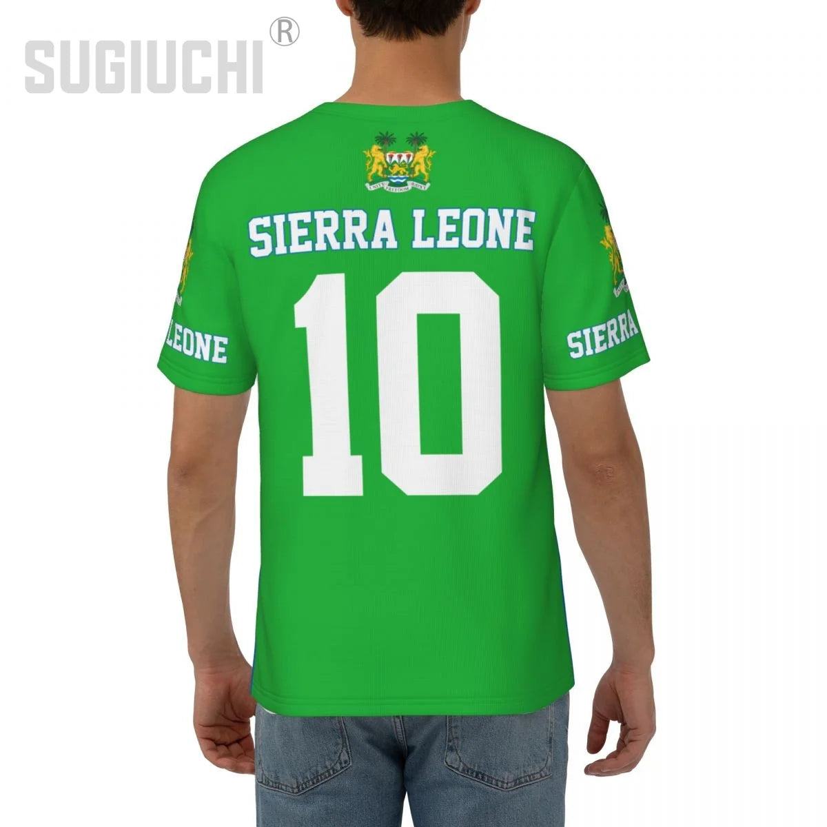 Unisex Nation T-shirt Sierra Leone Flag Sierra Leonean T-shirts jersey For Men Women Soccer Football Fans Gifts Custom clothes