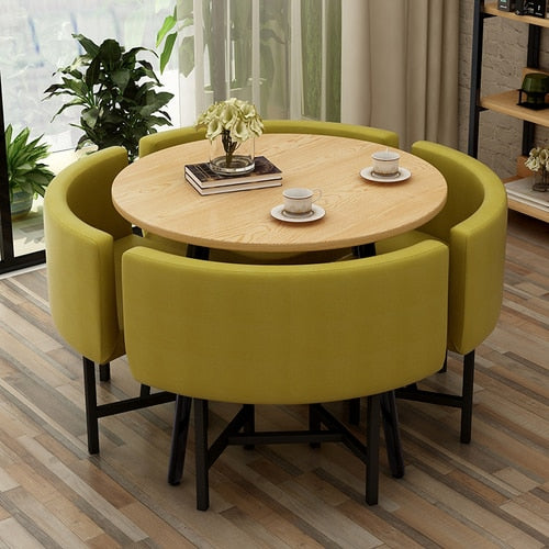 Round Dining Table Set 4 Chairs