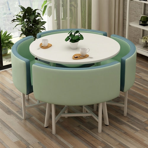 Round Dining Table Set 4 Chairs