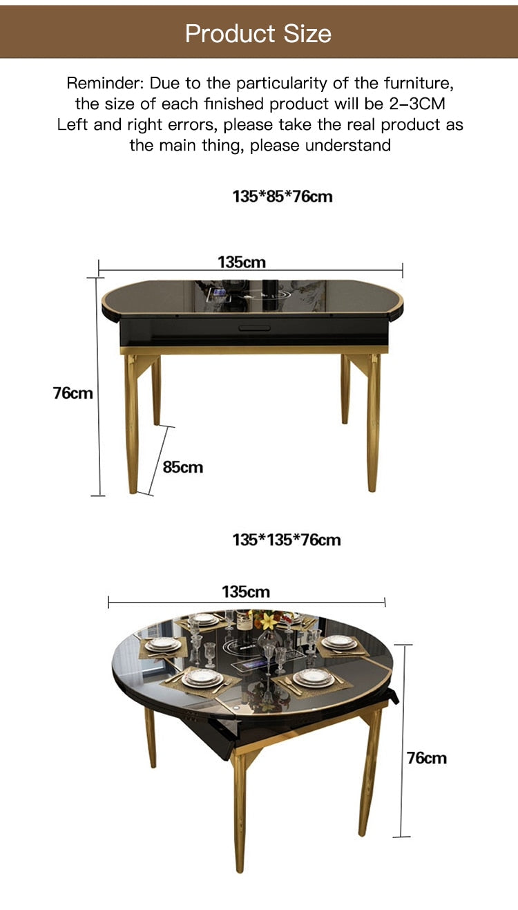 Modern Luxury Folding Dining Table