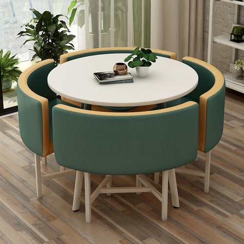 Round Dining Table Set 4 Chairs