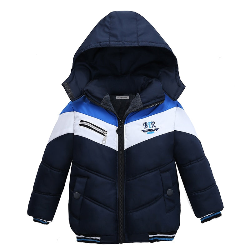 Boys Winter Jacket Heavyweight Hooded