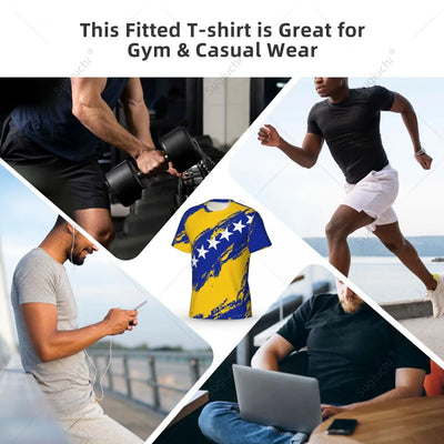 Custom Bosnian and Herzegovina Sports T-shirt and Jersey For Soccer Fans