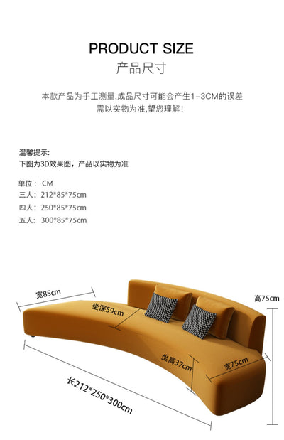 Stretch Velvet Modern Designer Couch