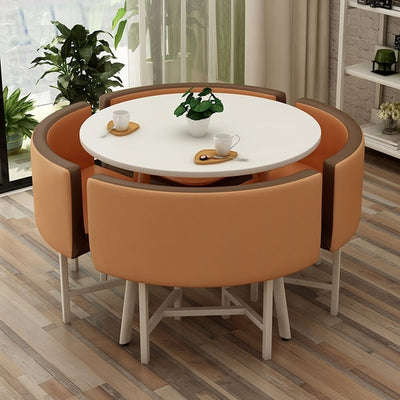 Round Dining Table Set 4 Chairs