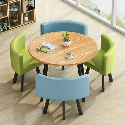 Round Dining Table Set 4 Chairs