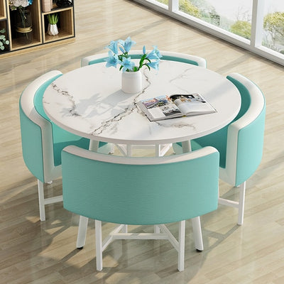 Round Dining Table Set 4 Chairs