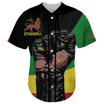 Ethiopia Baseball Jersey Shirts Short Sleeves