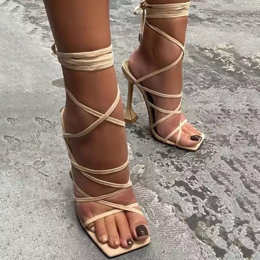 2023 Sexy Lace Up Women Sandals