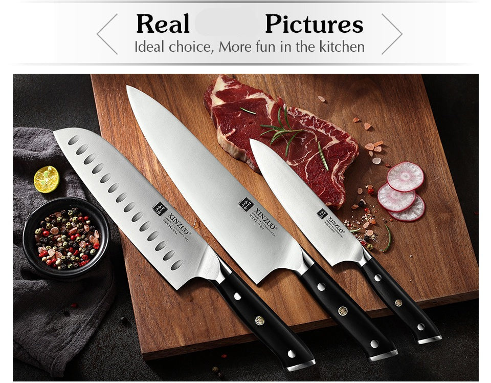 3pcs Kitchen Knives Set