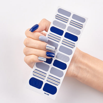 DIY Solid Nail Sticker set