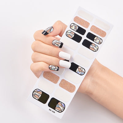 DIY Solid Nail Sticker set