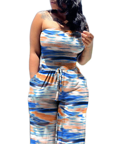 Sleeveless Tube Top Ladies Jumpsuit