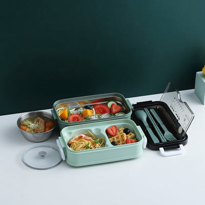 New Double-layer Microwave Heating Lunch Box