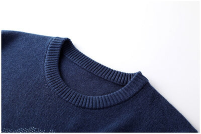 New Casual Classic Embroidery Thick Sweater