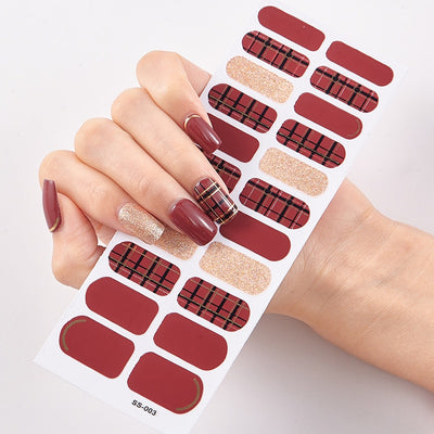 DIY Solid Nail Sticker set