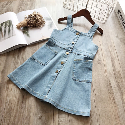 Sleeveless Denim Wash Strap