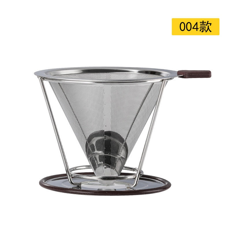 Double Layer Stainless Steel Coffee Filter Reusable