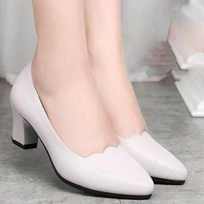Women's Mid Square Heel Shoes