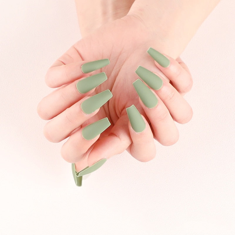 24pcs Long Sensual False Nails