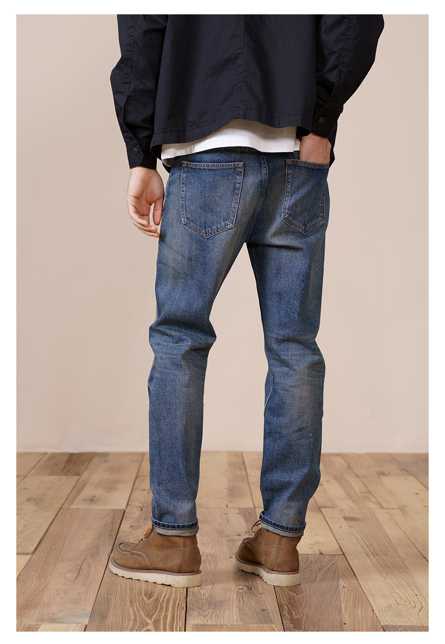 New Regular Straight Cut Jeans Men's