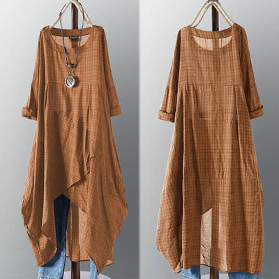 Asymmetrical Midi Dress