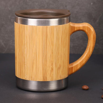 Portable 300ML Bamboo Tea & Coffee Mug