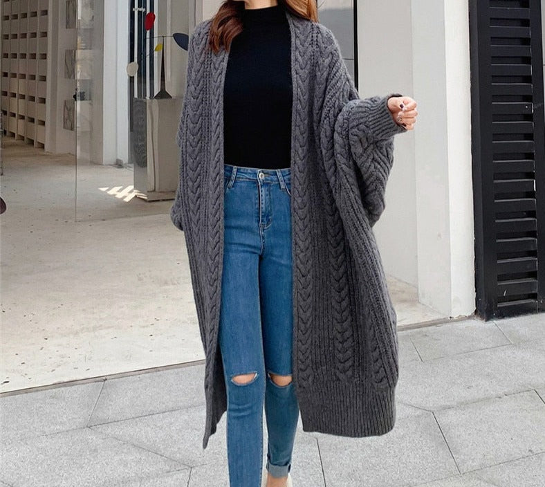 Fine Knitted Thick Cardigan