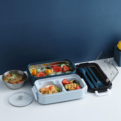 New Double-layer Microwave Heating Lunch Box