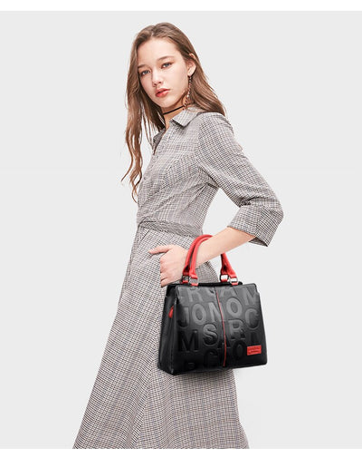 Designer Fashion Large Capacity Tote Bag PU Leather