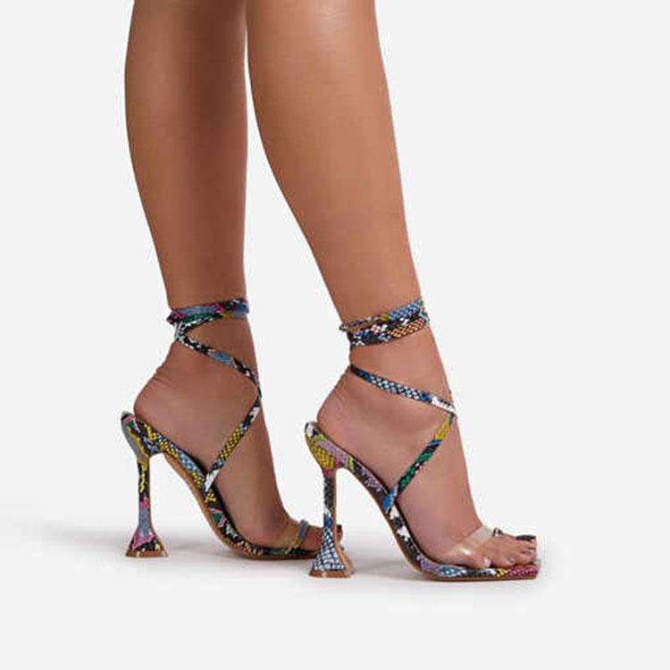 New High Heels Sandals Clip Toes