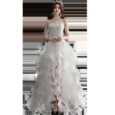 2023 New Strapless Wedding Dress