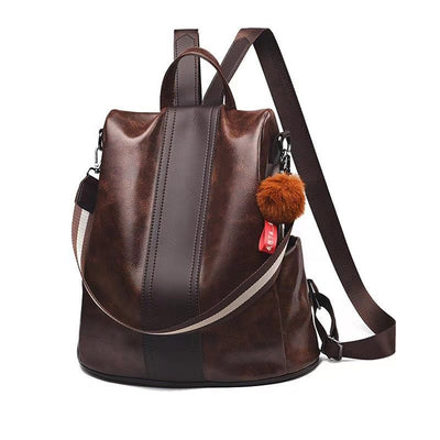 Fashion and School leather backpack