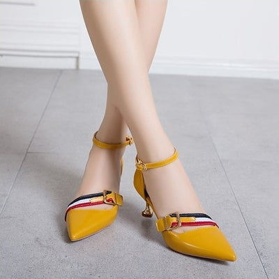 Ladies Ankle Strap Shoes F19