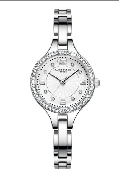 Retro White Shell Diamonds Ladies Watch