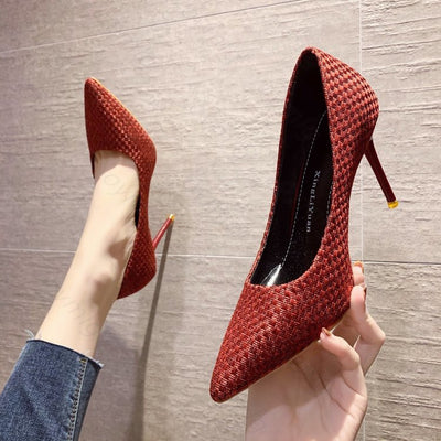 Suede Leather Sexy Women Shoes