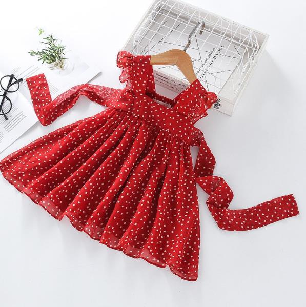 Sleeveless Wave Dot Point Dress