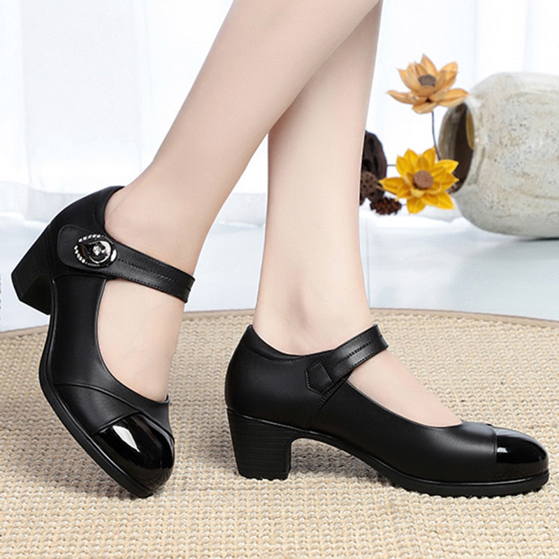 Mary Janes Casual Heels Shoes